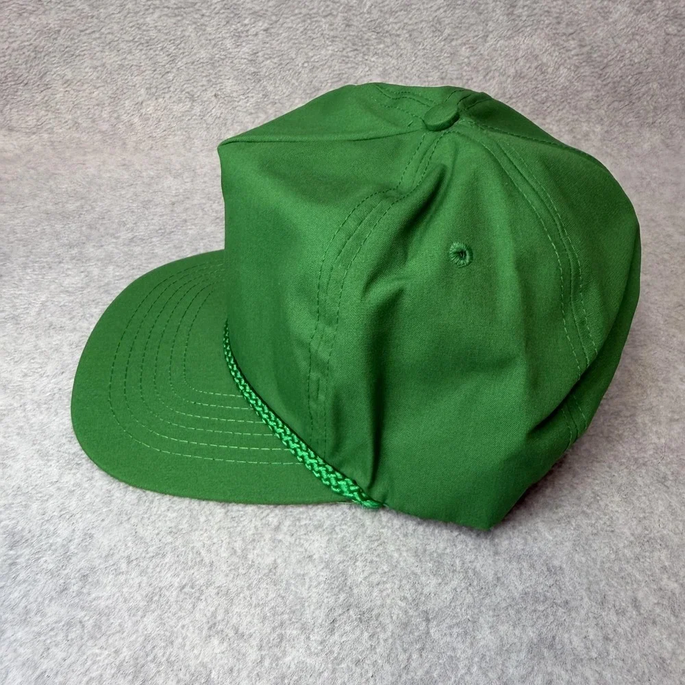 Embroider America Hat Cap Snap Back‎ Mens One Size Green Rope Blank Made USA